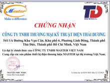 Đại lý phân phối thiết bị điện MASTER electric năm 2025