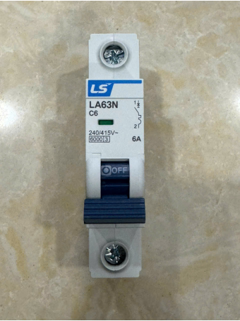 MCB LS 1P 6A 6kA ( LA63N )