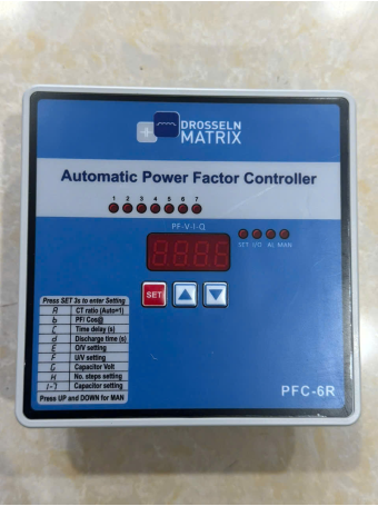 Bộ điều khiển tụ bù 07 Cấp DROSSELN MATRIX PFC-6R