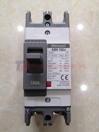 MCCB LS 2P 100A 35kA ( ABN102c )