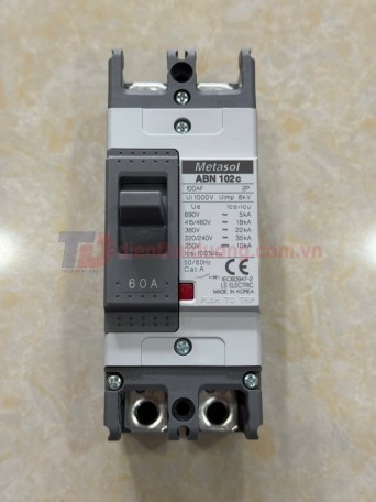 MCCB LS 2P 60A 35kA ( ABN102c )