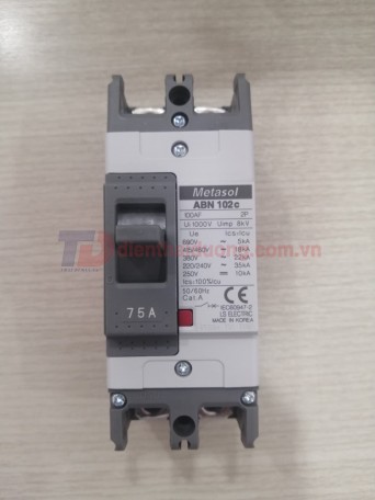 MCCB LS 2P 75A 35kA ( ABN102c )