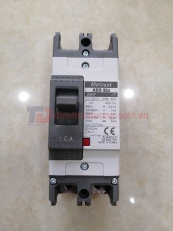 MCCB LS 2P 10A 25kA ( ABS32c )