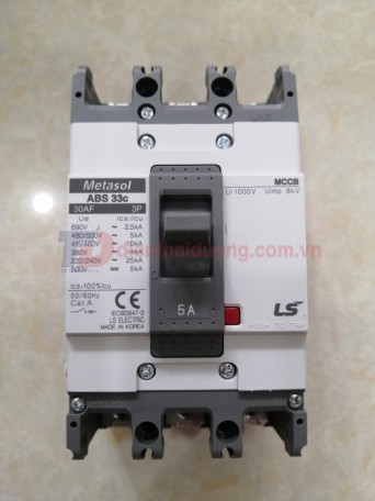MCCB LS 3P 5A 14kA ( ABS33c )
