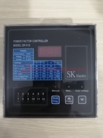 Bộ điều khiển tụ bù 12 cấp SK QR-X12 