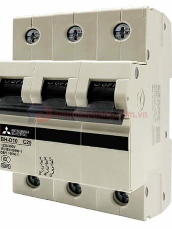 MCB MITSUBISHI 3P 20A 10kA ( BH-D10 )