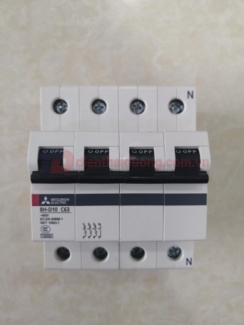 MCB MITSUBISHI 4P 63A 10kA ( BH-D10 )