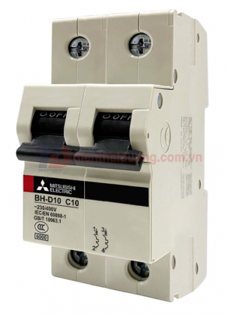 MCB MITSUBISHI 2P 25A 10kA ( BH-D10 )