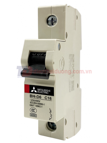 MCB MITSUBISHI 1P 25A 6kA ( BH-D6 )