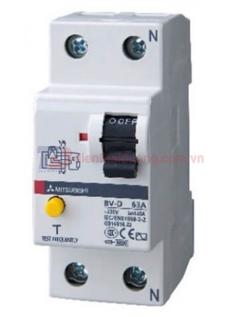 RCCB MITSUBISHI 2P 63A 30mA/300mA ( BV-D )