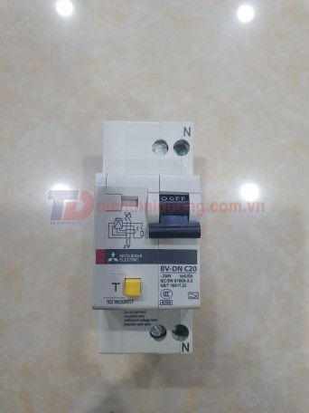 RCBO MITSUBISHI 1P+N 20A 4.5KA 30mA/100mA/300mA ( BV-DN )
