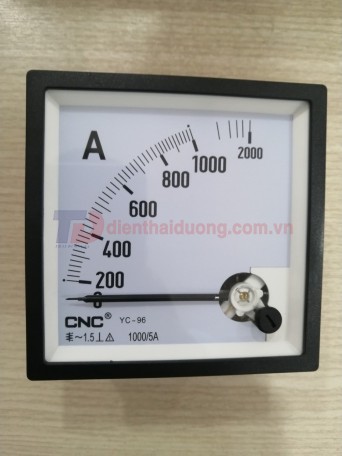Đồng hồ Ampe 1000/5A, size: 96x96 ( YC-96 )