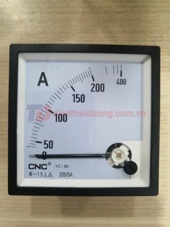 Đồng hồ Ampe 200/5A, size: 96x96 ( YC-96 )