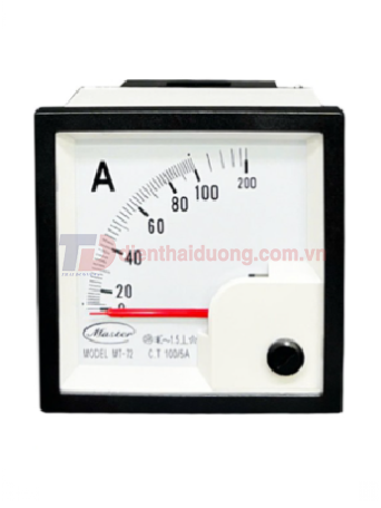 Đồng hồ Ampe đo trực tiếp MASTER 50A loại ngoài trời size: 72x72 ( MT-72 )