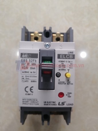 ELCB LS 2P 40A 30mA 5kA  ( EBS52Fb )