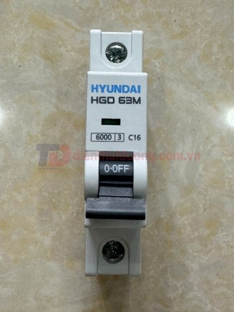 MCB HYUNDAI 1P 16A 6kA ( HGD63M )