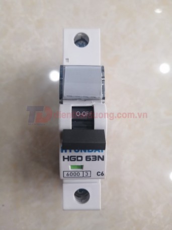 MCB HYUNDAI 1P 6A 6kA ( HGD63N )