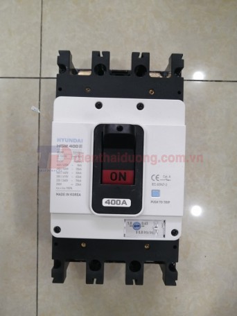 MCCB HYUNDAI 2P 400A 75kA ( HGM400S-F )
