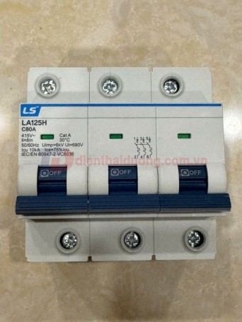 MCB LS 3P 80A 10kA ( LA125H )