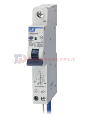 RCBO LS 1P+N 6A 10KA 30mA  ( LB50HW )