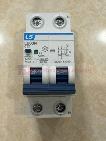 RCBO LS 1P+N 32A 6KA 30mA  ( LB63N )