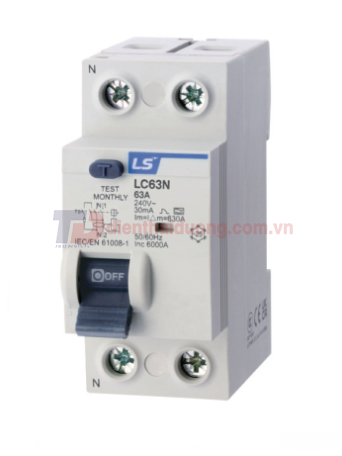 RCCB LS 1P+N 32A 30/100/300mA 6kA ( LC63N 1P+N )