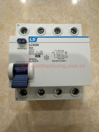 RCCB LS 3P+N 40A 30/100/300mA 6kA ( LC63N 3P+N )