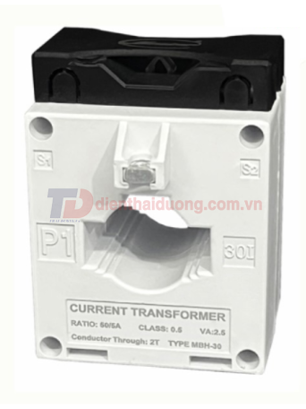 Biến dòng đo lường MASTER hộp nhựa MBH 50/5A CL0,5 2,5VA ( MBH-30 )