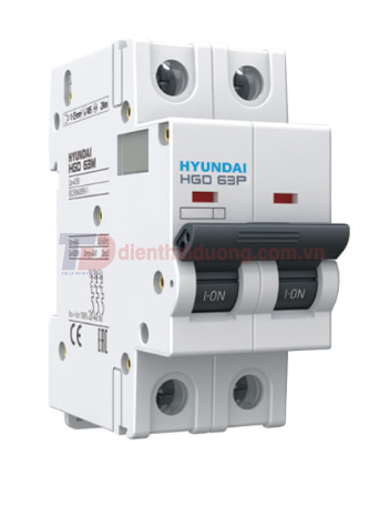 MCB HYUNDAI 2P 10A 10kA ( HGD63P )