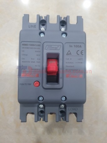 MCCB HIMEL 3P 100A 25kA ( HDM3100S10033XX )