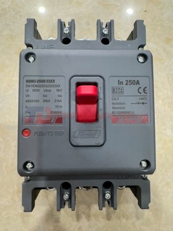 MCCB HIMEL 3P 250A 35kA ( HDM3250S25033XX )