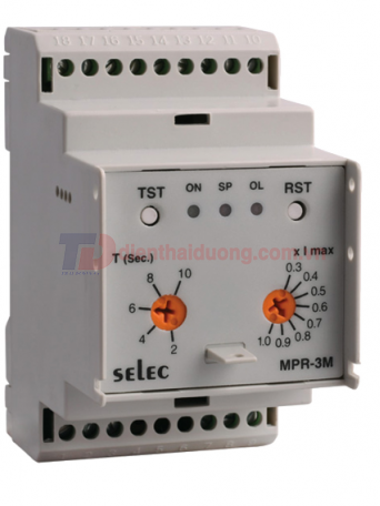 Rơ le bảo vệ động cơ 3 pha 3 dây SELEC MPR-3M-2-415V