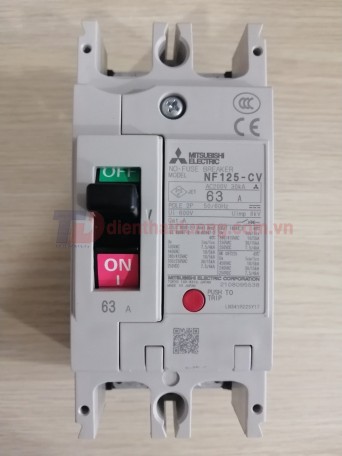 MCCB MITSUBISHI 2P 63A 30kA ( NF125-CV )