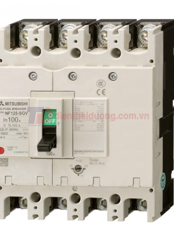 MCCB MITSUBISHI 4P 80A 50kA chỉnh dòng 0.7-1.0*In ( NF125-LGV )