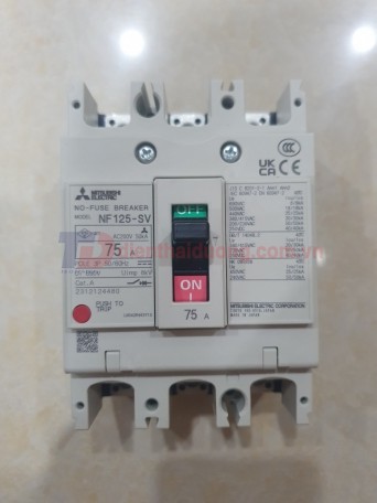 MCCB MITSUBISHI 3P 75A 30kA ( NF125-SV )