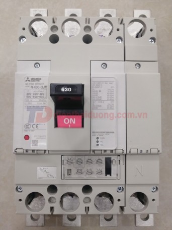 MCCB MITSUBISHI 4P 630A 50kA chỉnh dòng 0.5-1.0*In ( NF630-SEW )