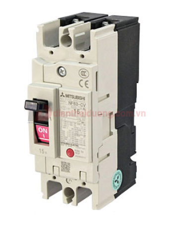 MCCB MITSUBISHI 2P 15A 7.5kA ( NF63-CV )