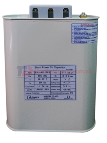 Tụ bù dầu NUINTEK 3P 10KVAr 415V ( ENU-41210KS )