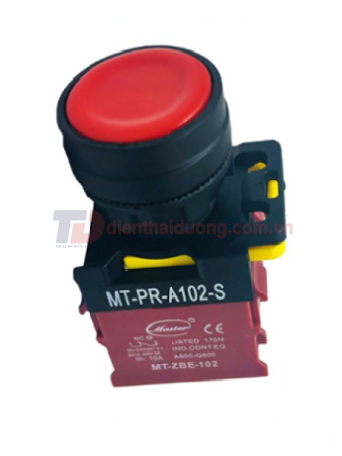 Nút nhấn OFF MASTER màu đỏ Ø22 loại tự nhả ( MT-PR-A102-S )