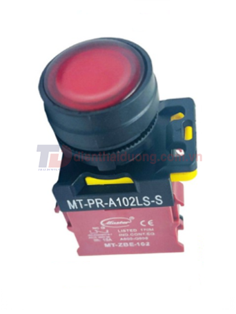 Nút nhấn OFF có đèn MASTER màu đỏ Ø22 loại tự nhả ( MT-PR-A102L-S )