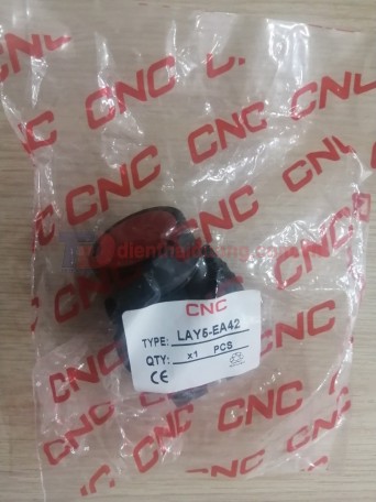 Nút nhấn không đèn màu đỏ 1NC Ø25