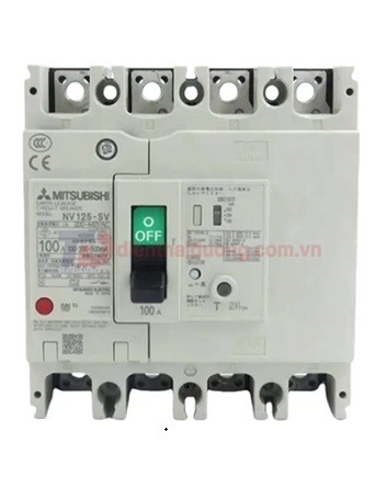 ELCB MITSUBISHI 4P 150A 36kA 30mA hoặc 1.2.500mA ( NV250-SV )