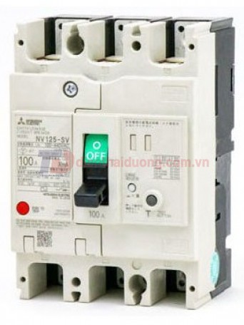 ELCB MITSUBISHI 3P 50A 50kA 30mA hoặc 1.2.500mA ( NV125-HV )