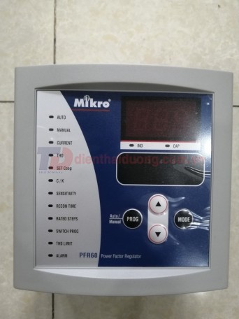 Bộ điều khiển tụ bù 06 cấp MIKRO PFR60-415-50 