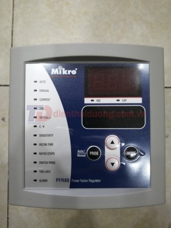 Bộ điều khiển tụ bù 08 cấp MIKRO PFR80-415-50 