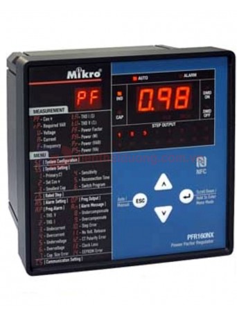 Bộ điều khiển tụ bù 16 cấp MIKRO PFR160NX