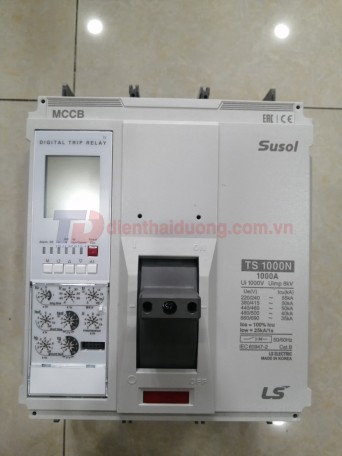 MCCB LS 3P 1000A 50kA chỉnh dòng điện tử 7 bước từ 0.4~1.0 x In ( TS1000N )