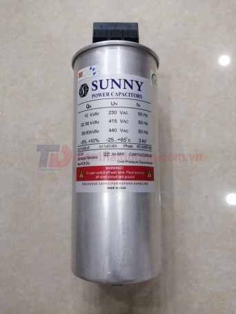 Tụ bù khô SUNNY 1P 10KVAr 230V ( CAP/10/230SUN )