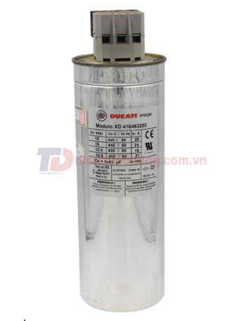 TỤ BÙ KHÔ DUCATI 3P 15KVAr 415V ( SD416469220 )