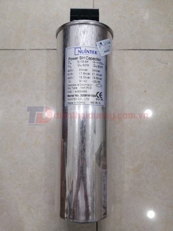 Tụ bù khô NUINTEK 3P 20KVAr 440V ( KNE-4433296S )